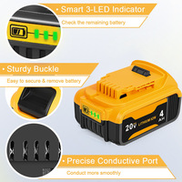 Perceuses électriques sans fil batterie 18v/20v 18650 packs de batteries de remplacement pour batterie lithium-ion makita