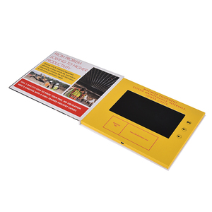 Personalizado aceptado muestra de vídeo folleto pantalla táctil Video invitación tarjeta de felicitación para <span class=keywords><strong>la</strong></span> promoción - Product Image 3