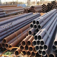 Tuyaux en acier au carbone en promotion ASTM A106 Q235 Q195 Q355, tubes sans soudure en acier à faible teneur en carbone noirs pour la construction