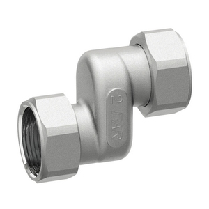 Connettore Eccentrico Cromato da 3/4 Pollici con Tappi Mobili, Raccordo Idraulico - Product Image 1