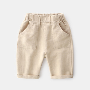 Shorts de plage en lin imprimés pour enfants, nouveaux produits, recherche de distributeur - Product Image 1