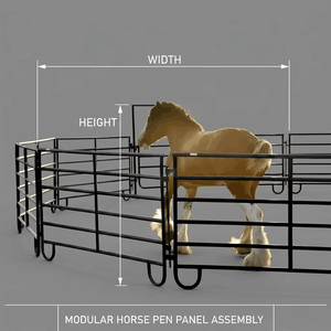 Panneaux de clôture portables Xianteng en métal galvanisé robuste pour enclos à bétail, ferme, chevaux - Product Image 3