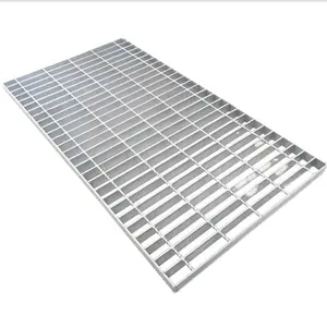 Rejilla de metal soldado galvanizado, suelo de pasarela, plataforma industrial, rejilla de acero, rejilla de barra galvanizada 25x3