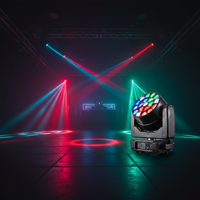 Lampe de table de danse à points LED 19X25W 4IN1 contrôlée par points, DMX512, grand faisceau d'éclairage à tête oscillante, adapté aux soirées DJ et aux concerts