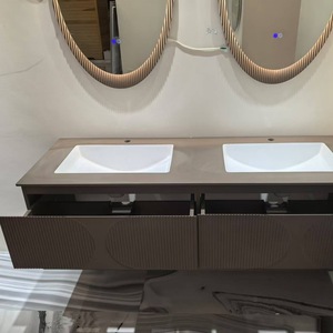 New bathroom basin double basin bathroom cabinet one customizable size washbasin washbasin bathroom cabinet combination - Product Image 6