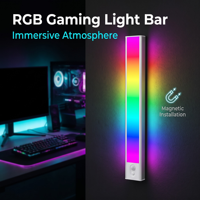 Bande lumineuse RGB pour salle de jeu, détection de mouvement, allumage/extinction automatique, éclairage ambiant sous le bureau pour configuration PC