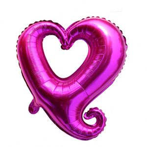 18inch Hook <b>Heart</b> Shape Aluminum Foil <b>Balloons</b> Inflatable Wedding Party Decoration Valentine's Days Birthday Air Globos - Product Image 6