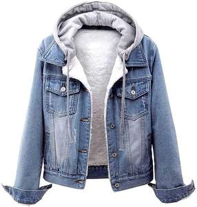 jean jacket hoodie women's outfit