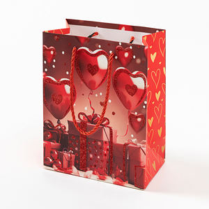 กระเป๋าของขวัญสุดพิเศษรูปหัวใจสีแดงสีทองสุดโรแมนติกสำหรับคนรักดีไซน์สุดพิเศษพร้อมช่วงเวลาที่แสนหวาน - Product Image 3