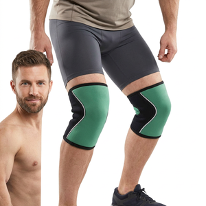 Venta al por mayor Gimnasio Sentadillas Rodilleras Levantamiento de Pesas CrossFit Rodilleras Protectoras Deadlift Entrenamiento Neopreno Rodilleras - Product Image 1