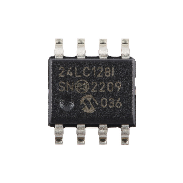 24LC128T-I/SN SOIC-8 24LC128T-I 128Kb I2C Compatible Two-Wire Serial EEPROM Chip Genuinely 100% Compatible Specialized ICs