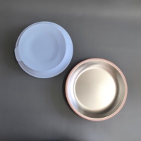 Vaisselle pour bébé en silicone de qualité alimentaire sans BPA, assiette et bol à ventouse, ensemble de repas moderne pour enfants, fabrication artisanale