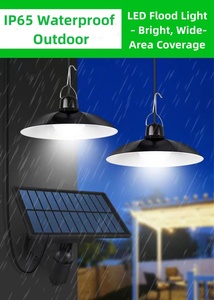 ไฟเพดานพลังงานแสงอาทิตย์แบบสองหัวแบบพกพากันน้ำพร้อมการควบคุมด้วยแสงสำหรับลานตั้งแคมป์ในสวนการใช้ถนน - Product Image 5