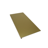 Tôle d'aluminium anodisé or satiné standard 5005 5052 de 0,5 mm à 3 mm avec AA20 AA25 pour façade de bâtiment commercial et commerce de détail de luxe