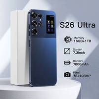 Nouveau Smartphone Original S26 Ultra 5G 2025, Écran HD 7,3 pouces, 16 Go + 1 To, Débloqué, Double SIM, Android 14.0, Version Globale