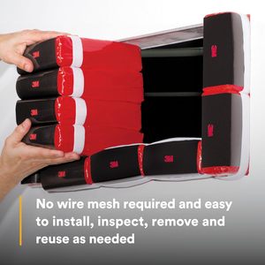 3M Fire Barrier Pillow FB269 2 In X 6 In X 9 In Intumescent Reusable Insulation <b>Material</b> - Product Image 6