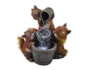 Prodotti del Giardino di pietra Naturale di Origine Animale Decorazione del Giardino Esterno Polyresin Fontana di Acqua con Pompa Fontaine - Product Image 1