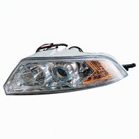 Nuevo Conjunto de Faros Delanteros para Automóvil, Lente de Proyector, Ojo de Ángel, Halo Azul Cromado, Luz Direccional, Lado Derecho del Pasajero, Repuesto