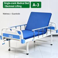 Lit d'hôpital convertible réglable en hauteur pour les soins à domicile, les personnes âgées, les patients paralysés, utilisation en appartement - Design moderne