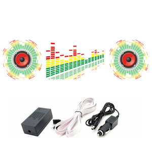 90*25 سنتيمتر el وامض سيارة ملصقا سيارة ملصقا electroluminescent مع DC12V الصوت نشط العاكس - Product Image 5