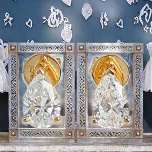 ต่างหูเพชรทรงลูกแพร์ 1 กะรัต รุ่น Starspire IGI เพชรเลี้ยงในห้องปฏิบัติการ ดีไซน์มินิมอล ตัวเรือนทองคุณภาพสูง ดีไซน์สี่กรงเล็บ เหมาะสำหรับเป็นของขวัญในงานปาร์ตี้ - Product Image 3