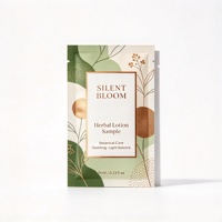 Sachet d'essai vide personnalisé avec logo, scellé sur trois côtés, anti-humidité, mat VMPET 3ml pour échantillon de crème visage et écran solaire