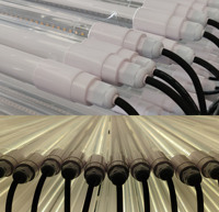 Tube LED de culture horticole à spectre complet T8 IP65 étanche 600mm 1200mm simple ou double rangée, fabrication chinoise