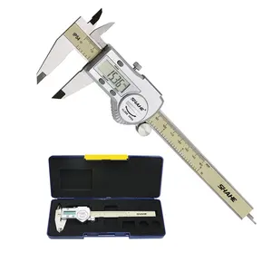 SHAHE IP54 0-200 Mét Chất Lượng Cao Kỹ Thuật Số Vernier Caliper Thép Không Gỉ Vernier Caliper Điện Tử