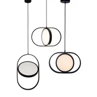 Современная Подвесная лампа в винтажном стиле, крутящаяся Светодиодная лента на спирали, потолочный светильник с абажуром, освещение для гостиной и кухни, осветительный прибор