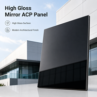 Panneau composite en aluminium (ACP/ACM) finition or miroir 4 mm, étanche et résistant aux intempéries pour revêtement mural extérieur