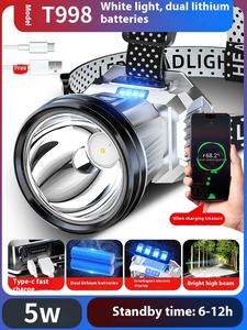 Super heller wiederauf ladbarer LED-Scheinwerfer Langstrecken-wasserdichter Nacht fischers chein werfer - Product Image 6