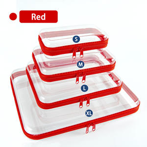 קופסת אחסון שקופה וקלת משקל מ-PET עם רוכסן בהתאמה אישית, במחיר מפעל, OEM - Product Image 4