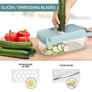 Cortador Manual multifunción para verduras, cortador de frutas y ensaladas para cocina y hogar, multicolor - Product Image 4