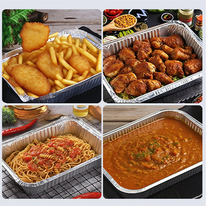 Bonne vente Boîte à lunch en aluminium jetable en forme de coeur Mini moules à pain avec couvercles - Product Image 6