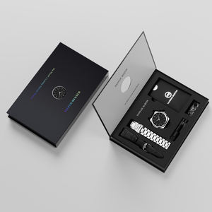 Montre HANNAH MARTIN, tendance masculine, minimaliste, coffret cadeau avec boîte, bracelet remplaçable de haute qualité, étanche, montre simple - Product Image 5