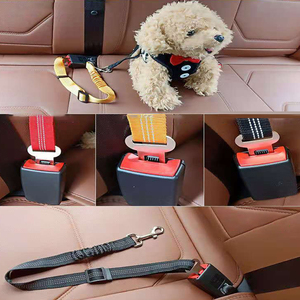 Personalized Adjustable Dog Car Seat Belt Polyester Lead Dog <b>Leash</b> Backseat Safety Belt Dog Harness <b>Pet</b> <b>Collars</b> <b>Pet</b> Accessories - Product Image 6