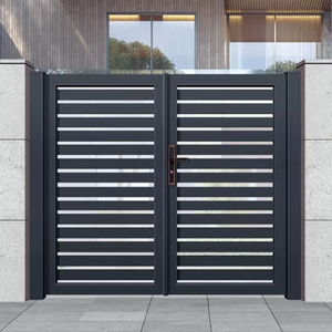 Thiết kế tuyệt vời lớn đôi Swing tự động nhôm lối vào cổng cho đường lái xe biệt thự gardens-cho thiết kế cổng chính - Product Image 1