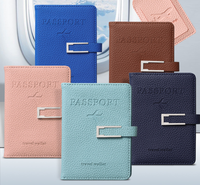 Coffret Cadeau d'Accessoires Premium Personnalisable pour Hommes – Ensemble de Voyage en Cuir Bleu Marine 4 Pièces pour Partenaires VIP – Cadeaux Promotionnels 2026