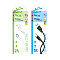 Kabel Pengisian Daya Silikon KAKUSIGA USB ke Type-C, Pengisian Cepat 25W & Sinkronisasi Data untuk Perangkat Seluler