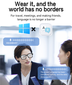 <span class=keywords><strong>แว่น</strong></span>ตาอัจฉริยะ AI ถ่ายภาพ 800 ล้านพิกเซล, ถ่ายภาพและวิดีโอ, ระบบจดจำ AI, สนทนาด้วย AI, แปลภาษา, บันทึกการประชุม, โทรออกด้วยเสียง - Product Image 1