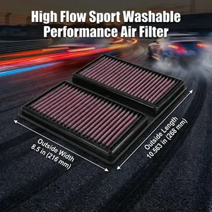 Nuovo Filtro Aria Sportivo Lavabile ad Alto Flusso 04C129620A per Audi A1 8X A3 8V 8P <span class=keywords><strong>Q2</strong></span> GA 1.0 <span class=keywords><strong>TFSI</strong></span> 2015-2023 - Product Image 2