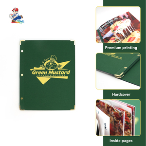 Copertina per Menu Ristorante Personalizzata Impermeabile in Pelle con Pagine Interne in PVC - Product Image 5