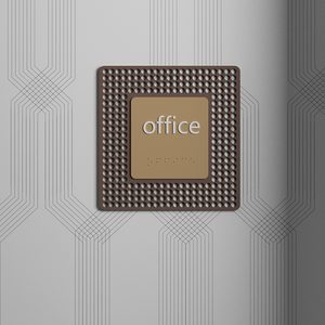 Nouvel arrivage de plaques de porte conformes à l'ADA, panneau de numéro de chambre d'hôtel en acrylique avec braille tactile pour <span class=keywords><strong>Apt</strong></span> Building - Product Image 2