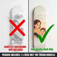 Planche de skateboard personnalisée en érable double rocker, impression UV, roulements ABEC-9, rebond 90A, capacité de charge 150 kg, faible MOQ, 1 modèle exclusif