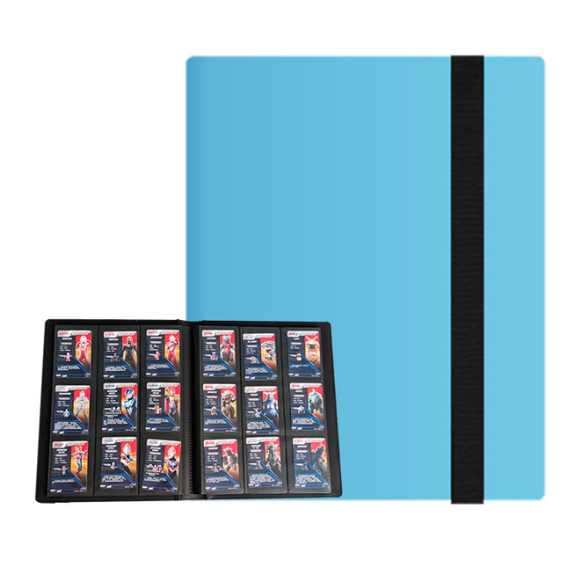 Bleu 9 poches (20 pages intérieures, 360 emplacements pour cartes)