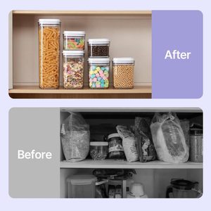 Transparent Vacuum Food <b>Container</b> Kitchen <b>Storage</b> Canister Airtight Food Jar - Product Image 3