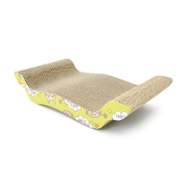 Griffoir pour chat moderne, OEM, durable, forme ondulée, résistant aux rayures, en carton ondulé, nouveau design, haute qualité, papier écologique