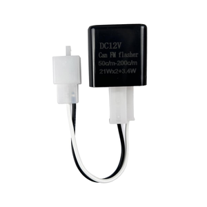 Relais <span class=keywords><strong>clignotant</strong></span> LED électronique réglable à 2 broches avec fils pour vélos motos scooters clignotants - Product Image 1