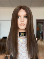 Perruques en cheveux humains SHY Medical, entièrement nouées à la main, nœuds invisibles, ligne de cheveux sans couture, remplacement capillaire pour distributeurs et vente en gros