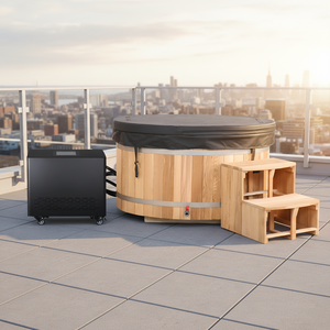 Bañera de Hielo de Cedro Rojo para Exteriores, Marca China, Bañera de Madera Maciza para Exteriores, Sauna de Hielo en Venta - Product Image 1